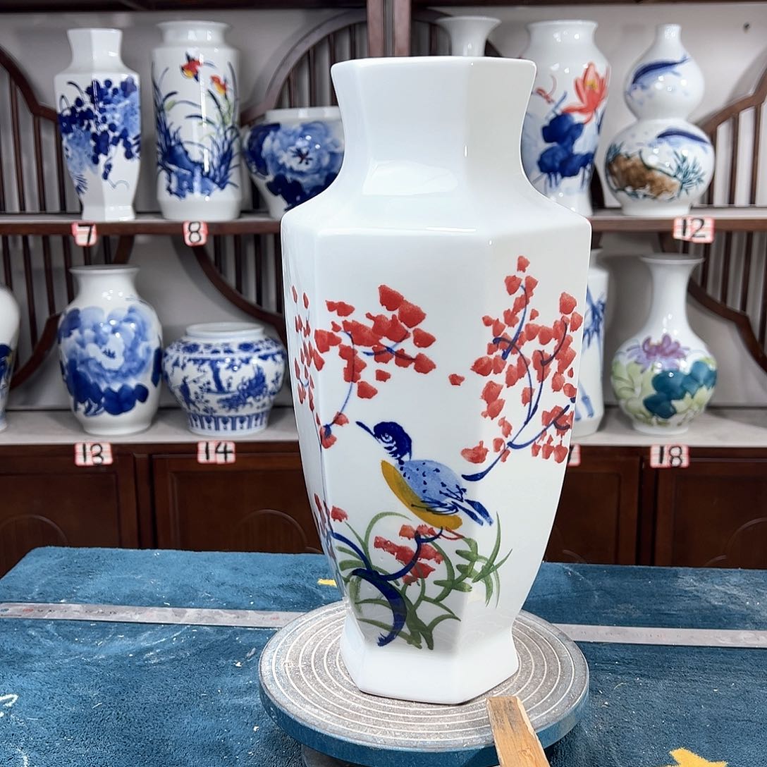 摆件景德镇陶瓷6梅