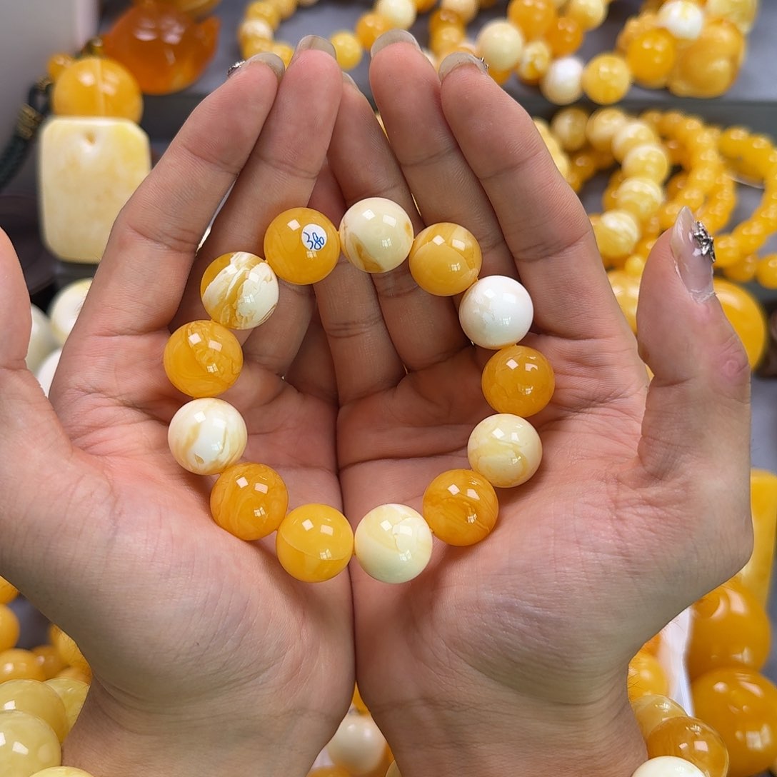 琥珀珠宝奇石未镶嵌17mm