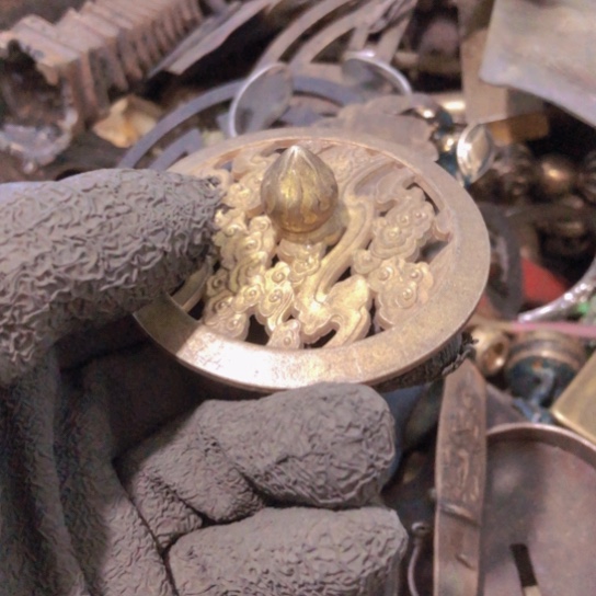 鱼***龙闪电购铜摆件工艺品