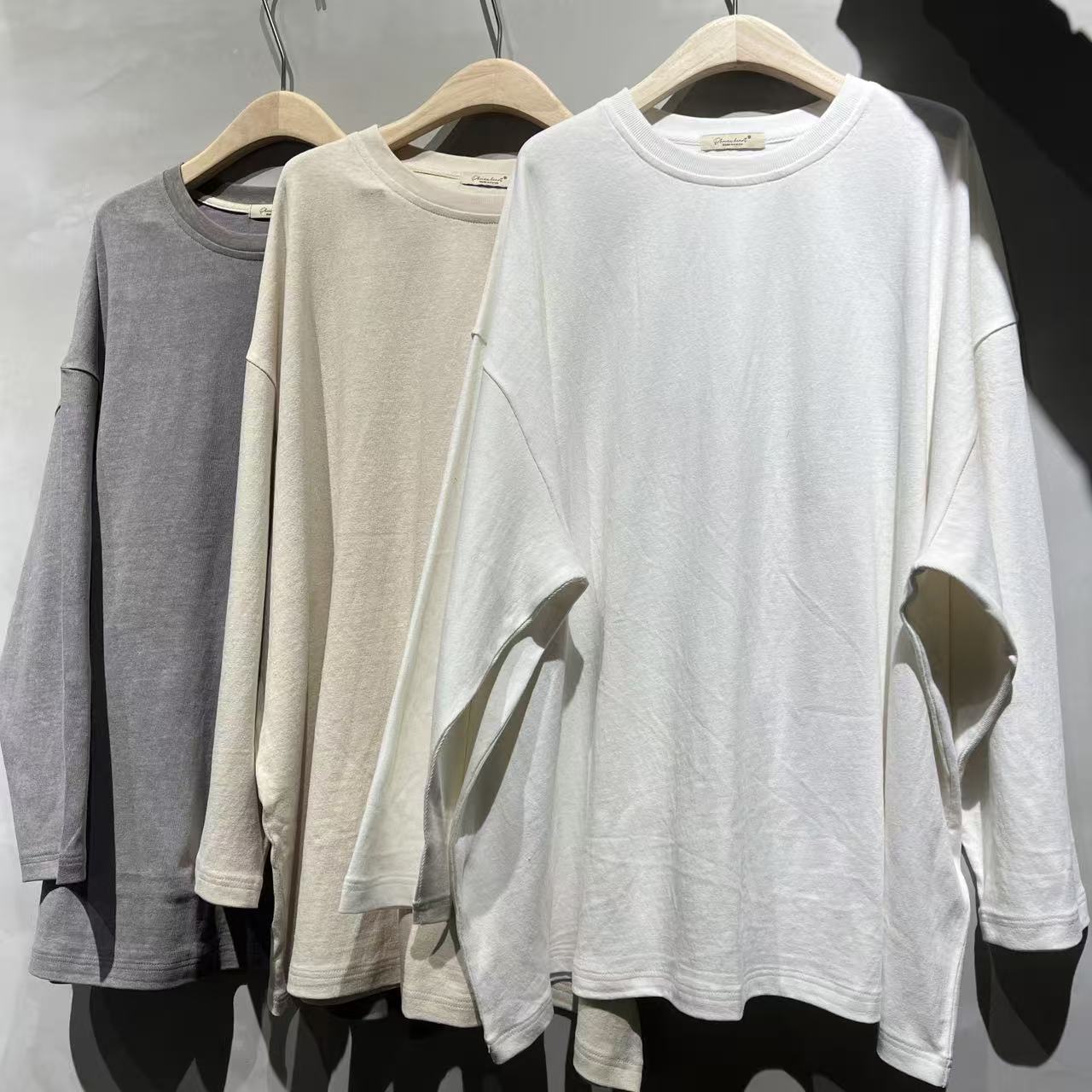 韩国东大门新款纯色T恤