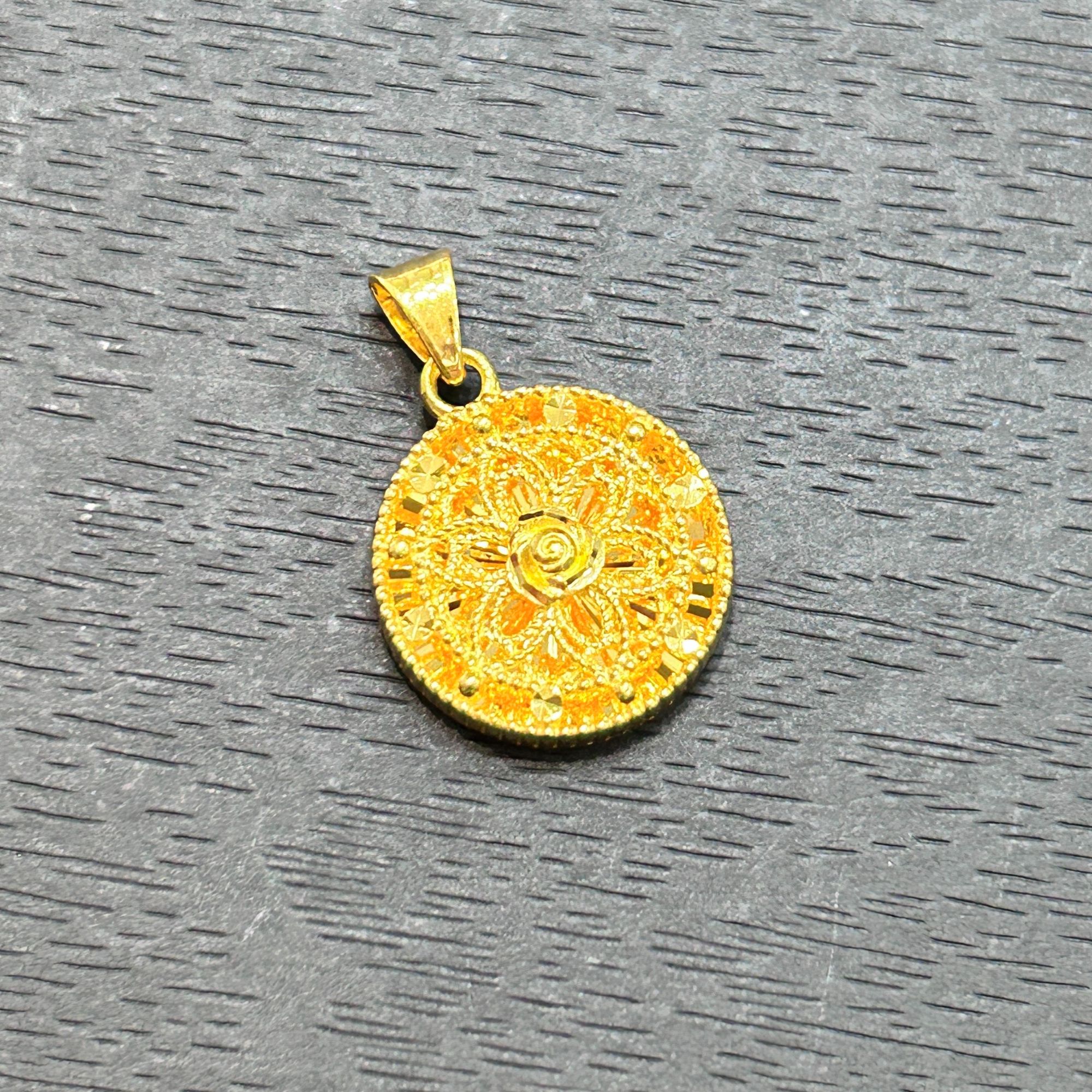 【店长专享】足金999投资金攒黄金太阳花ZBHJD1586克重多退少补