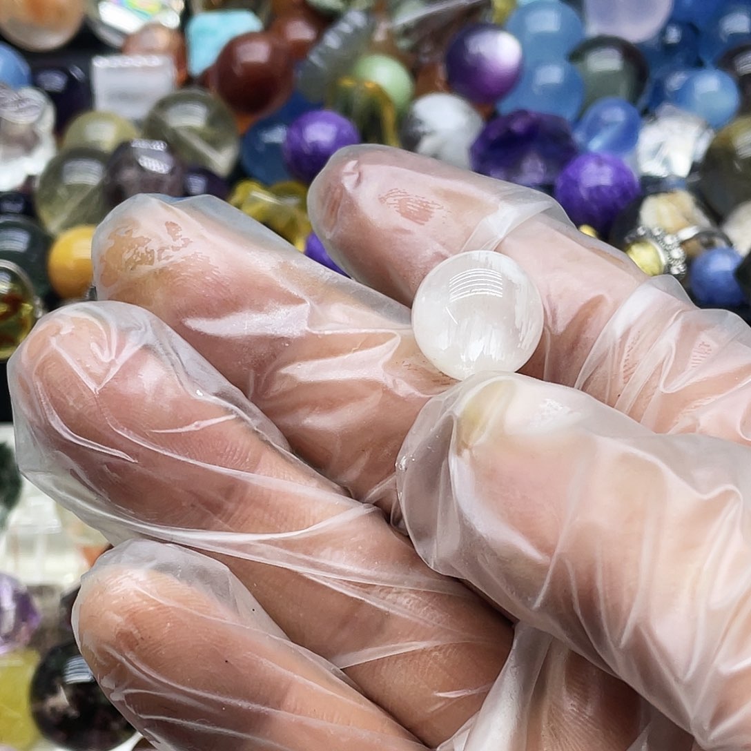 查罗石珠子合金月*