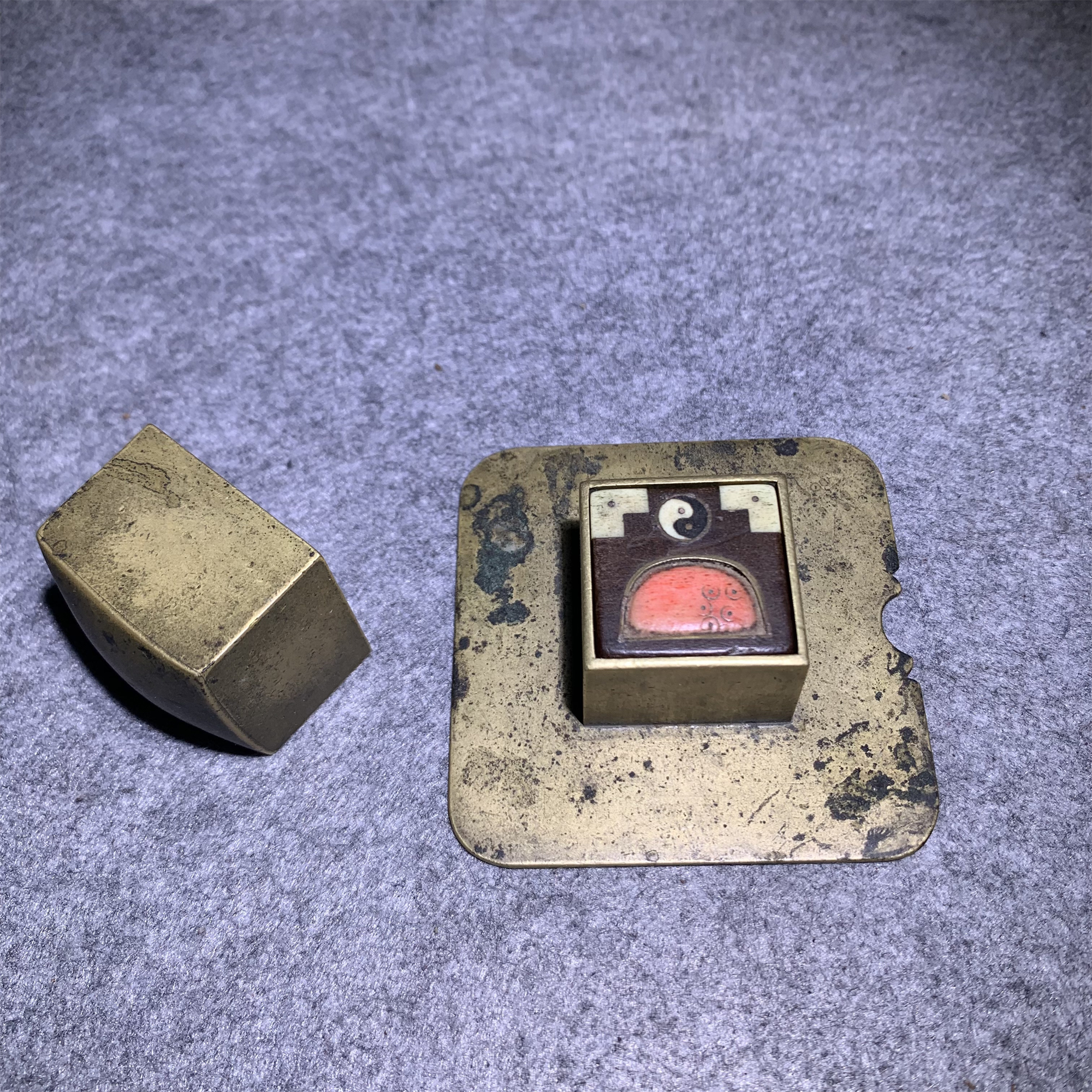 清代铜宝盒/山东省传承文物商店库出7105