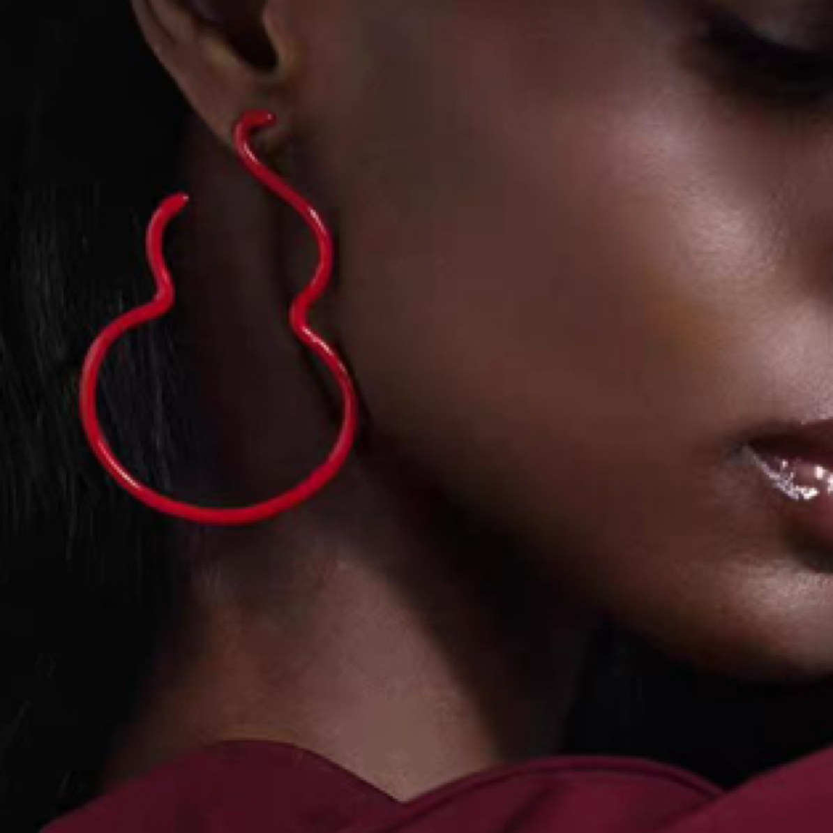 铜合金珐琅耳饰 【福气满满】多色大尺寸葫芦时尚耳钉