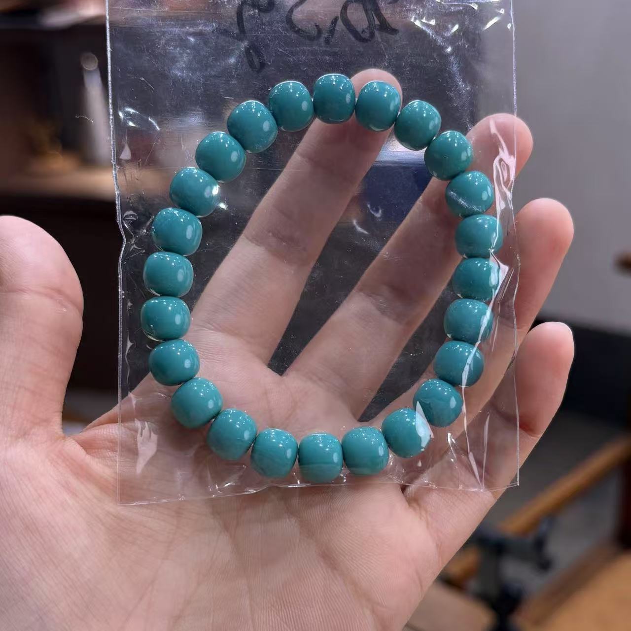 【铭舍】绿松石老型单圈手串时尚百搭气质简约素款-6.20