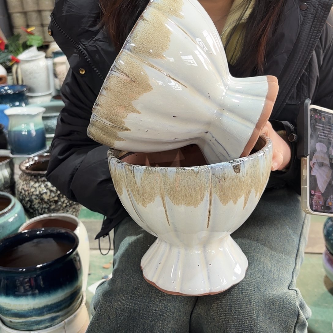 正品两个高18/20红陶