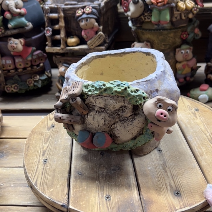 红***亮嘻哈多肉花盆微瑕百搭