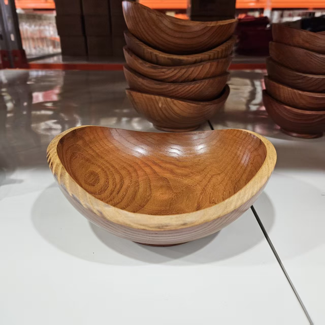 【规格可选】摩瑟家居【实木元宝点心碗】HAZC