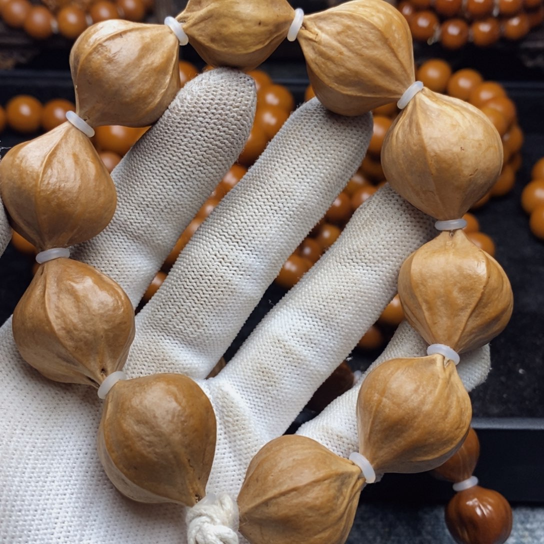 橄榄核手串/手链2.4尺寸四花铁核