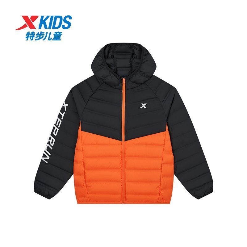 特步童装2025冬季新款儿童轻薄羽绒服男女童保暖外套中大童羽绒服