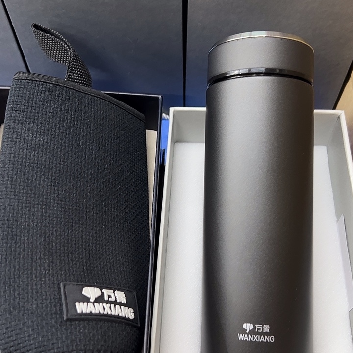 万象保温杯h136-550枪灰色杯套