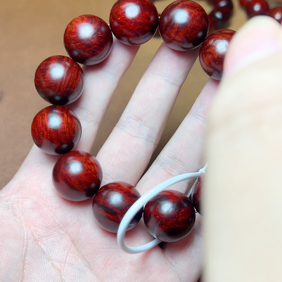 小叶紫檀手串/手链20琴料满水波金星