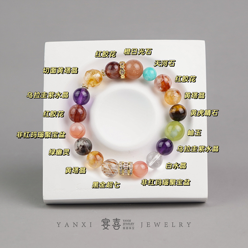 【全能大满贯】水晶多宝单圈手串 多样性发其一