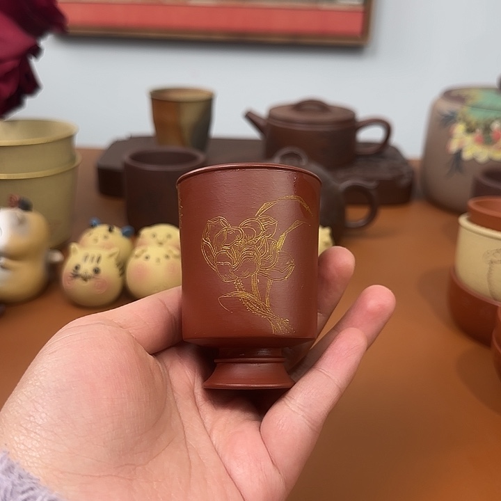 宜兴紫砂瑕疵主人杯杯