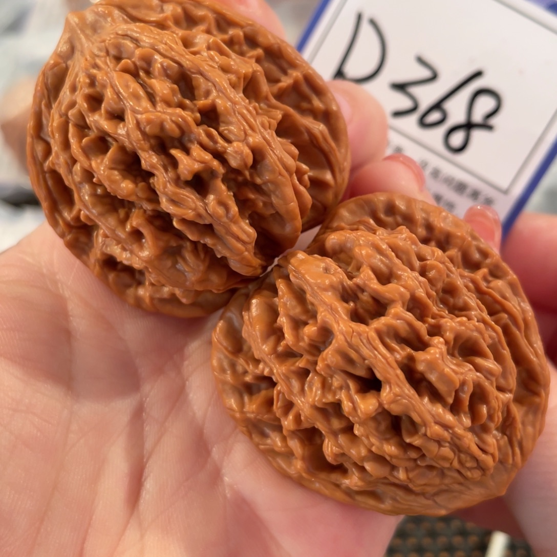文玩核桃把件D368虎头43