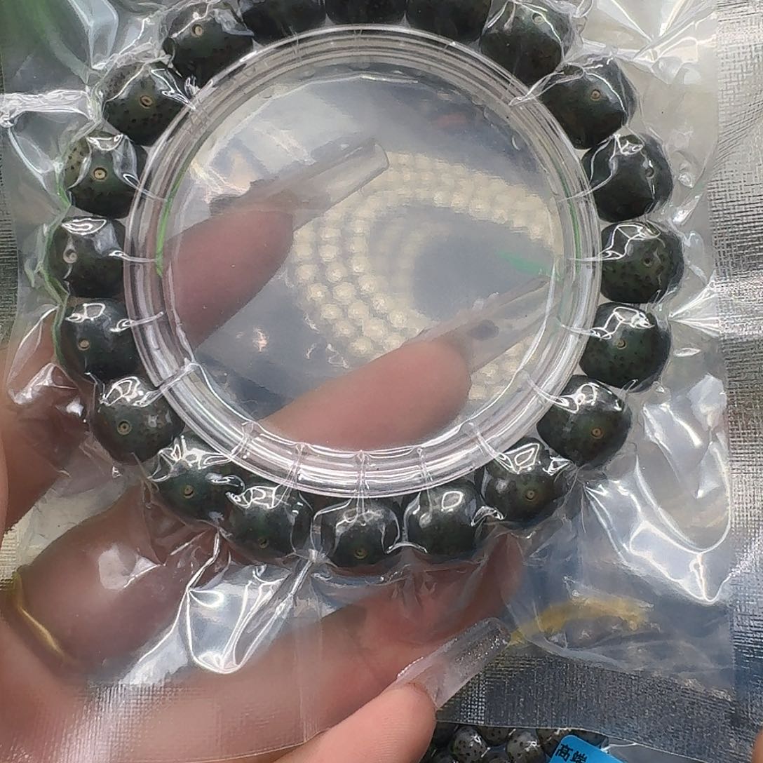 星月菩提手串59爱谁谁绿魔星月菩提12桶单圈