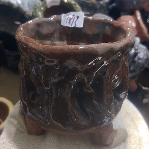 粗陶花盆手工花盆制作