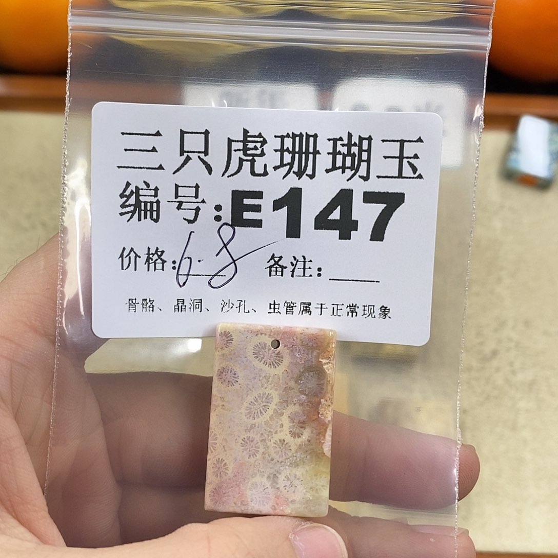 硅化珊瑚（珊瑚玉）1未镶嵌放***犀