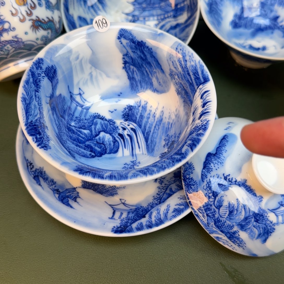 彦祖纯手工手绘茶具109