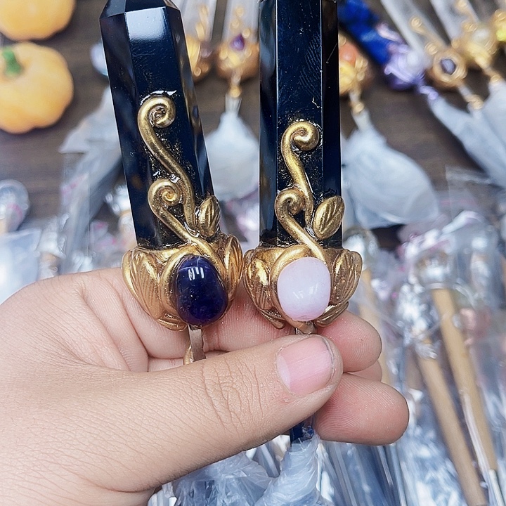 ****冷未镶嵌摆件紫晶水晶