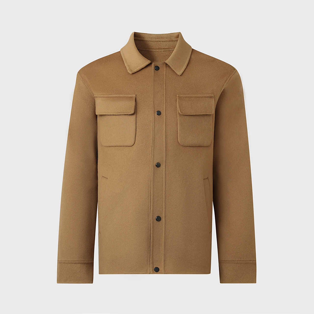 短款商务型男羊绒毛呢夹克