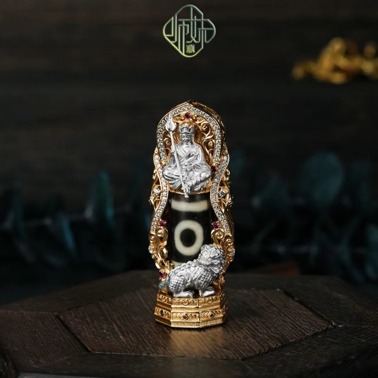 扶摇臻选|银镶地藏SK二Y玛瑙吊坠