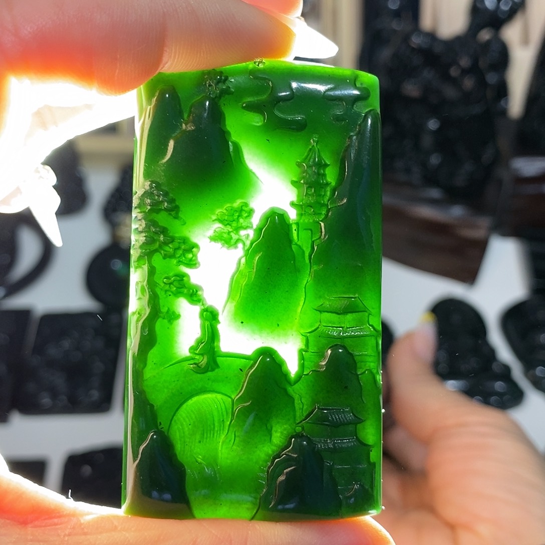 岫玉未镶嵌纯天然岫玉颈饰