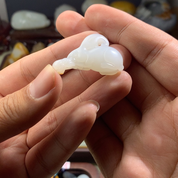 和田玉未镶嵌挂件