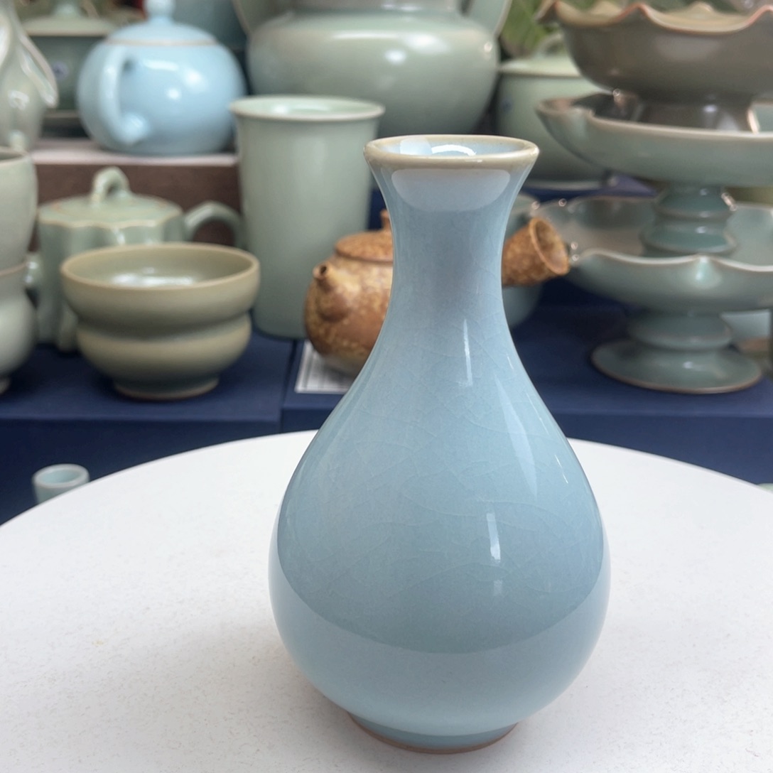 汝州汝瓷玉壶春瓶啊啊啊