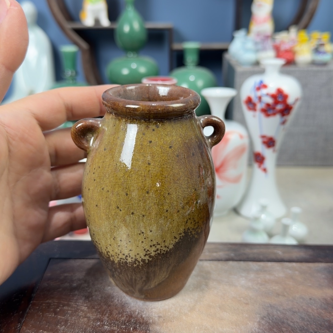 陶瓷手工小花器摆件