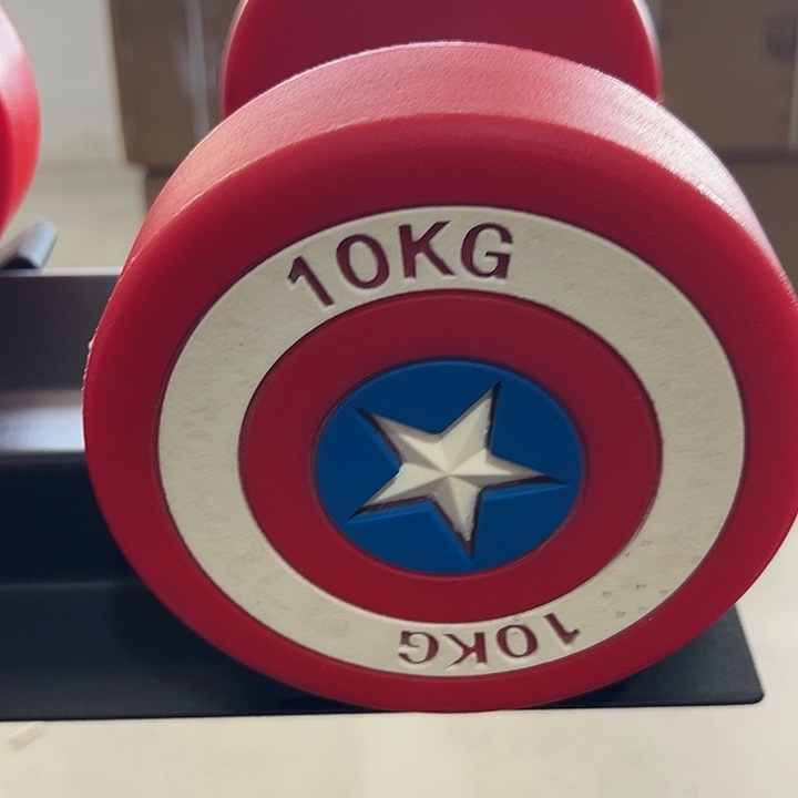 全新cpu美队10公斤哑铃一对