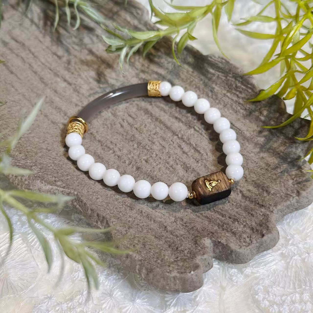 momo珊瑚diy款925银手串——D123113