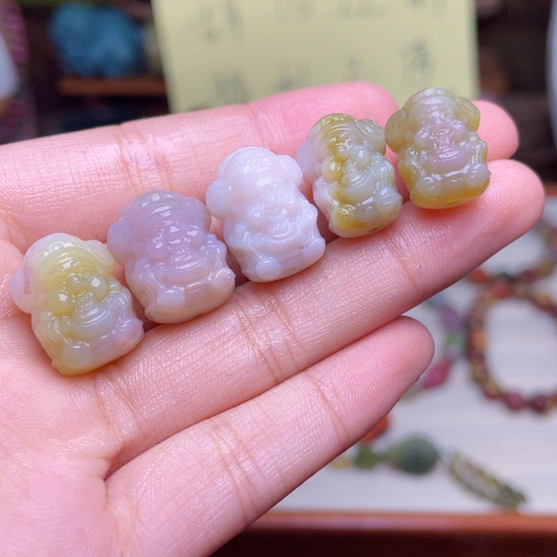 玛瑙/玉髓珠宝半成品未镶嵌盐源玛瑙财爷打包价98