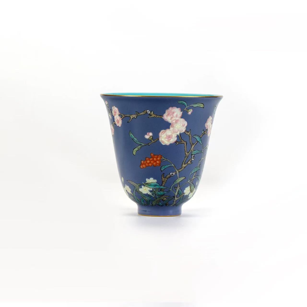 灵源山房-心赏严华黛紫岁寒独秀闻香杯