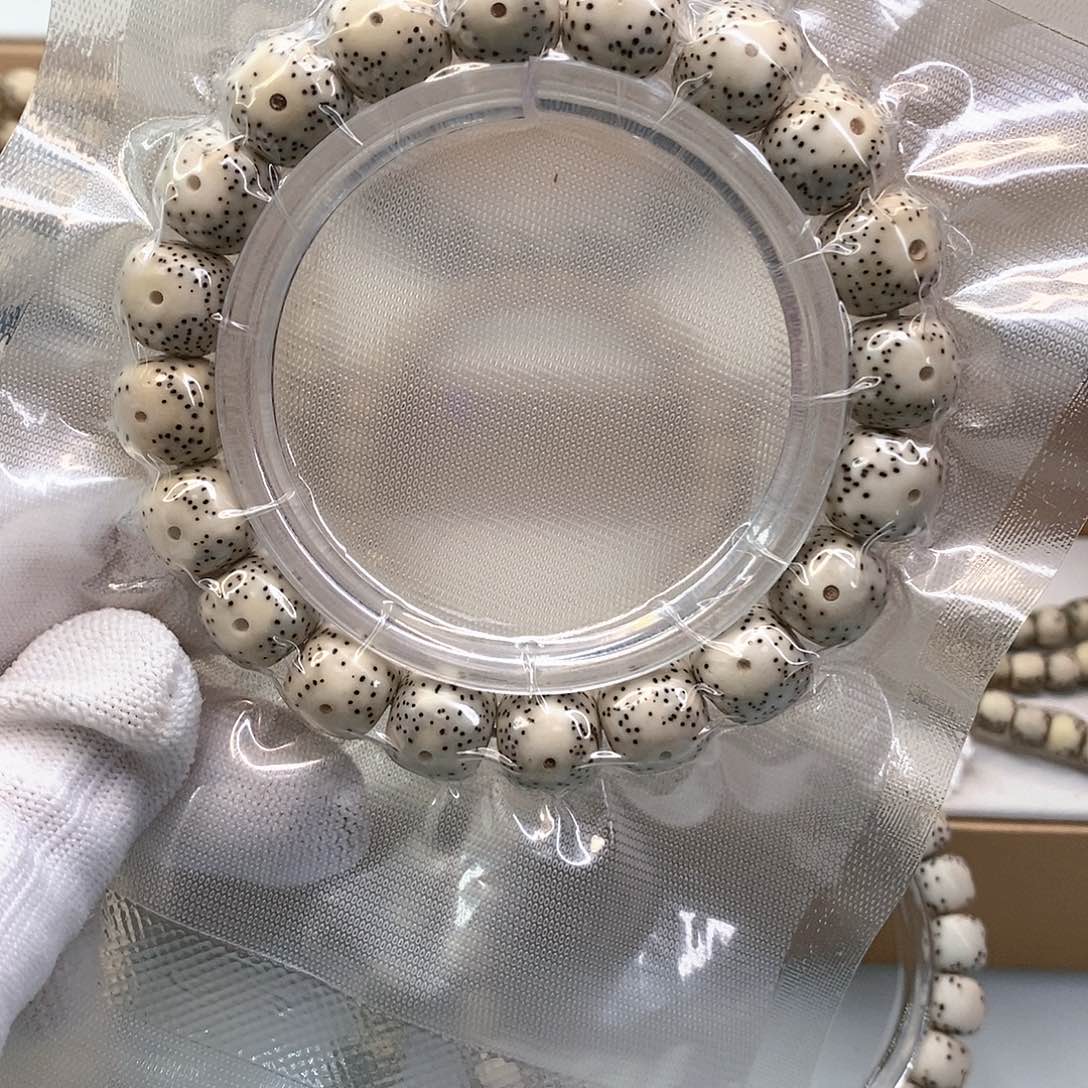 星月菩提手串原白大眼睛12尺寸