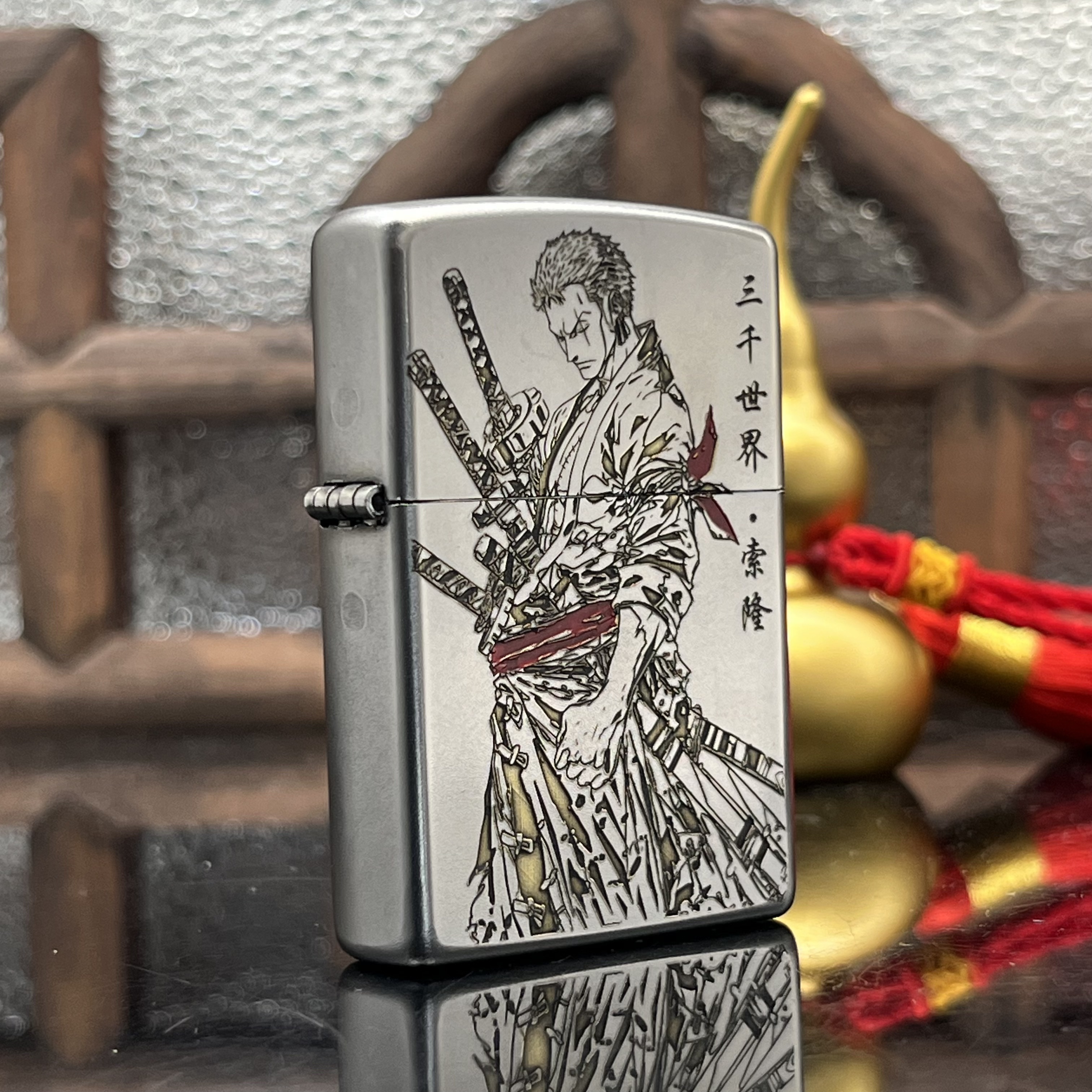 ZIPPO/之宝打火机 索隆三千世界常规雕刻【小飞火机】DYJ1