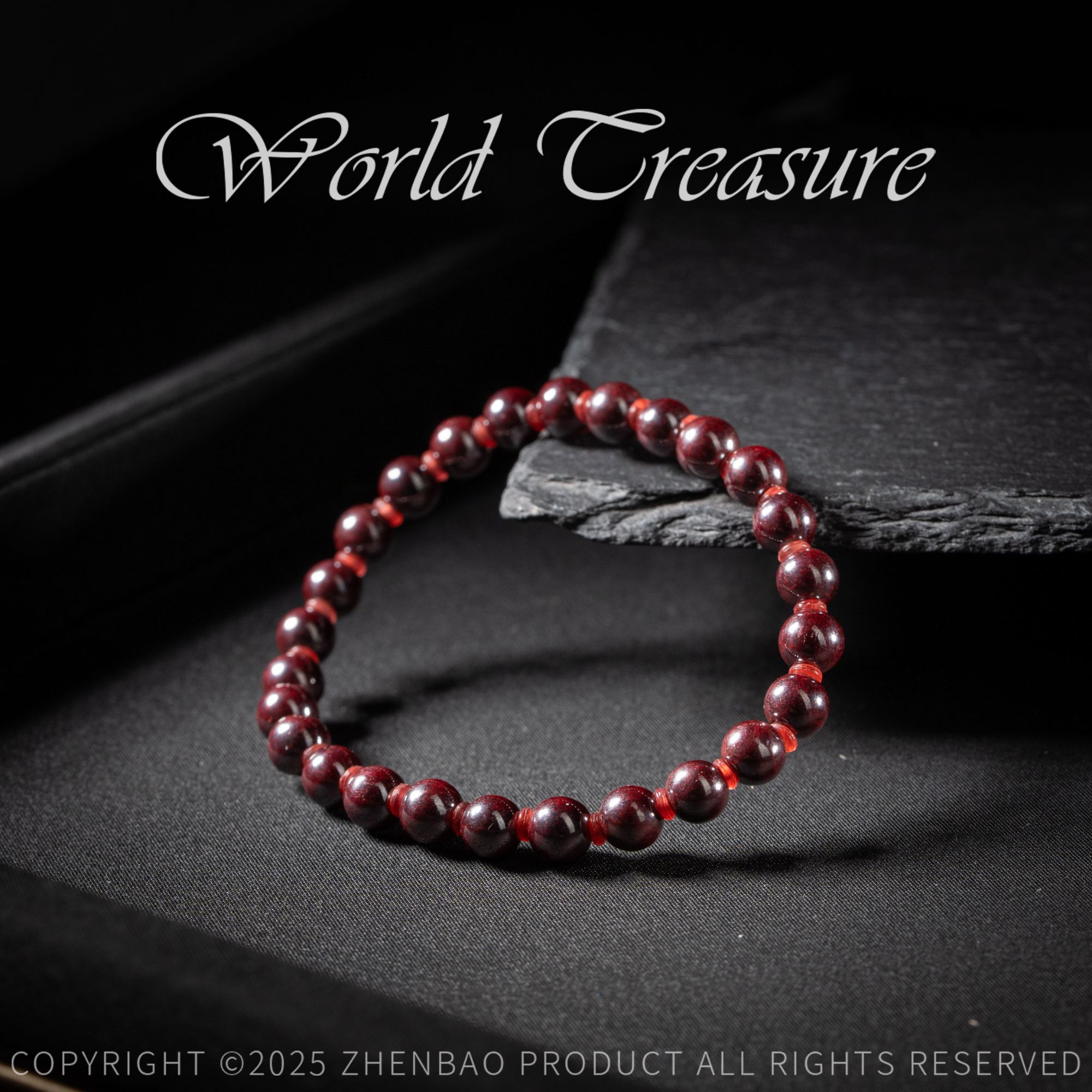 天然辰砂【韵洁珠宝】原矿朱砂手串6mm/S003 /多样性发一件