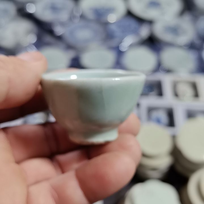 瓷片青花影青杯垫标夲全选