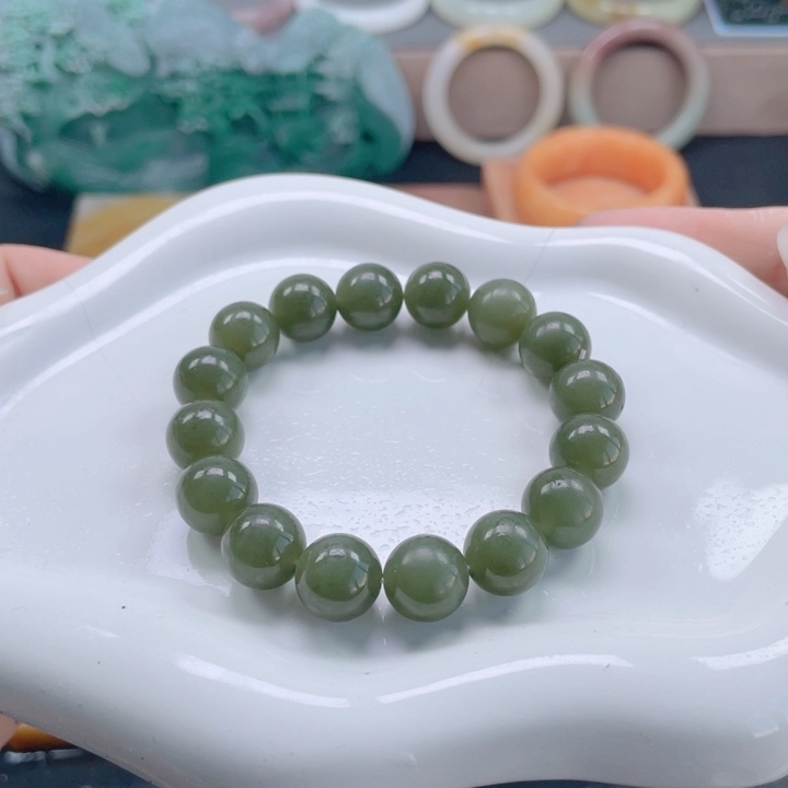 和田玉未镶嵌手链