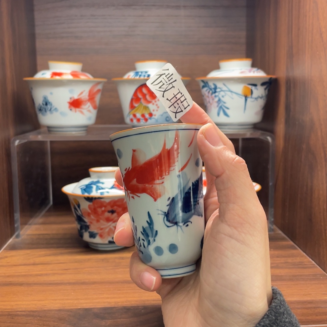 微瑕釉下彩纯手绘