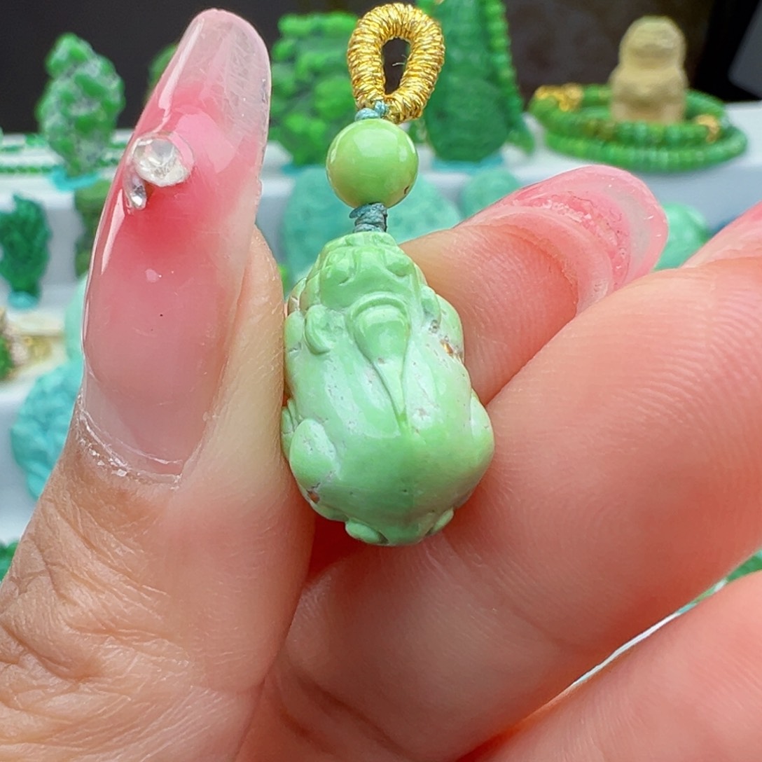 绿松石未镶嵌绿松石  主播万丽