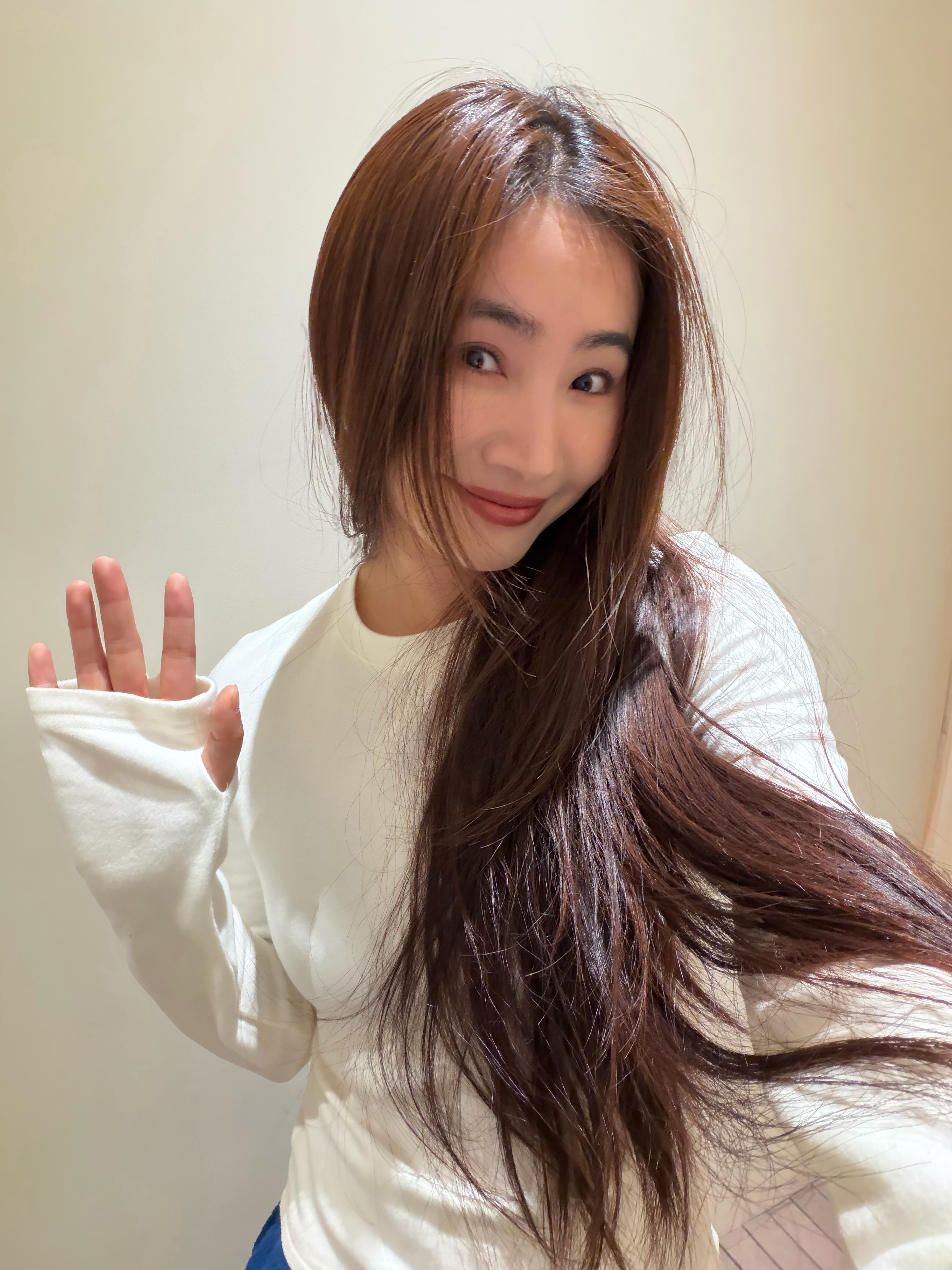 INAIEN“保暖时代”绵羊毛圆领时尚休闲斜边下摆软糯百搭上衣Y6021 