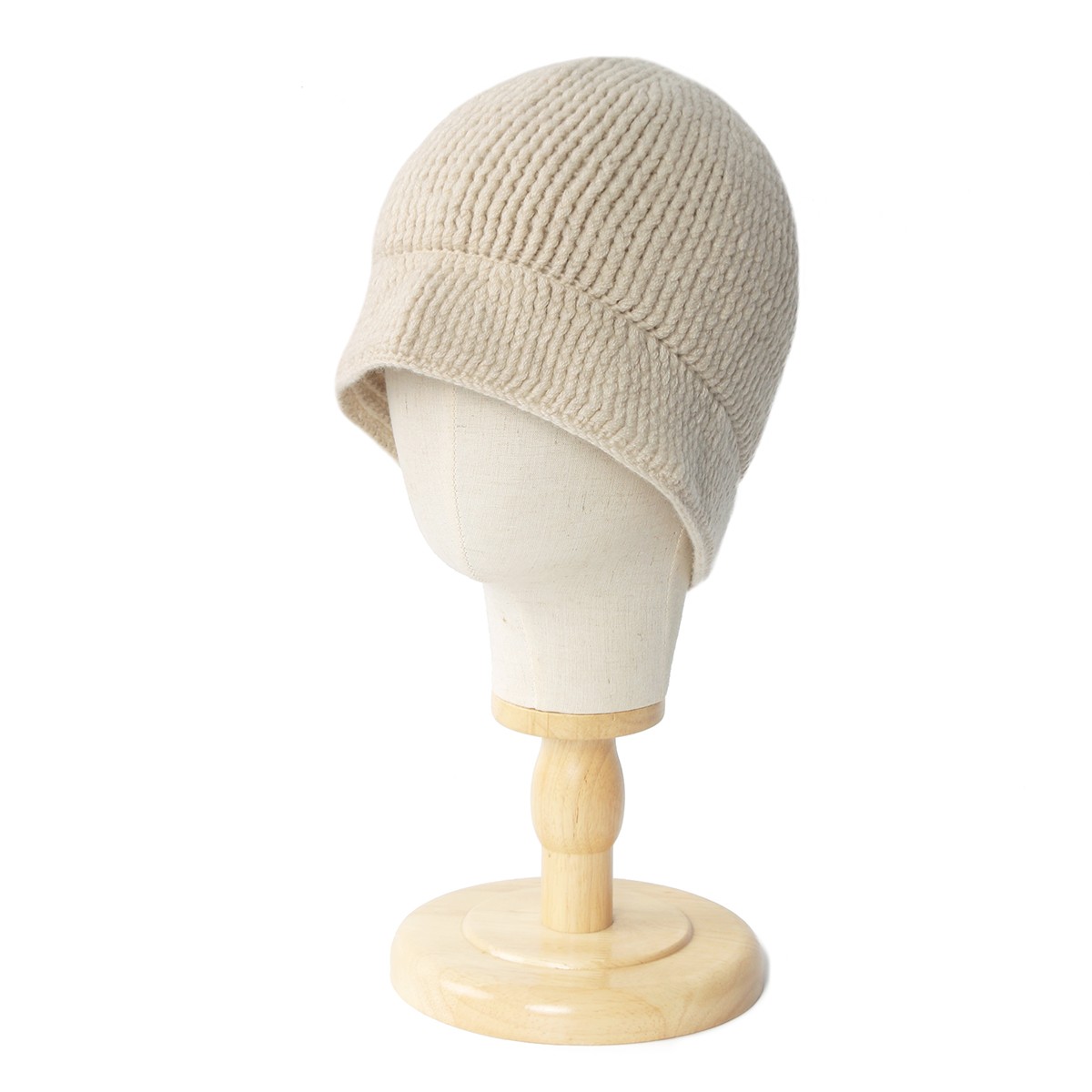 奢柜专享系列手工编织冬天羊绒渔夫帽包头保暖加厚百搭帽子针织