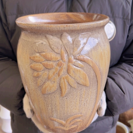 紫砂花盆高25口20————