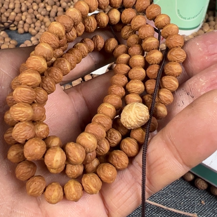 小***顺凤眼菩提吊坠文玩酸枣核