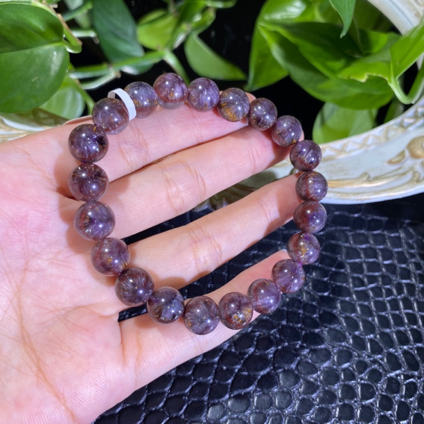 极光二三老矿达碧滋烟花单圈9mm左右水晶手串