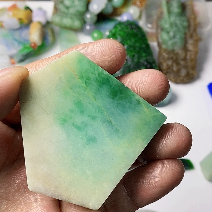 翡翠散珠天然翡翠A货