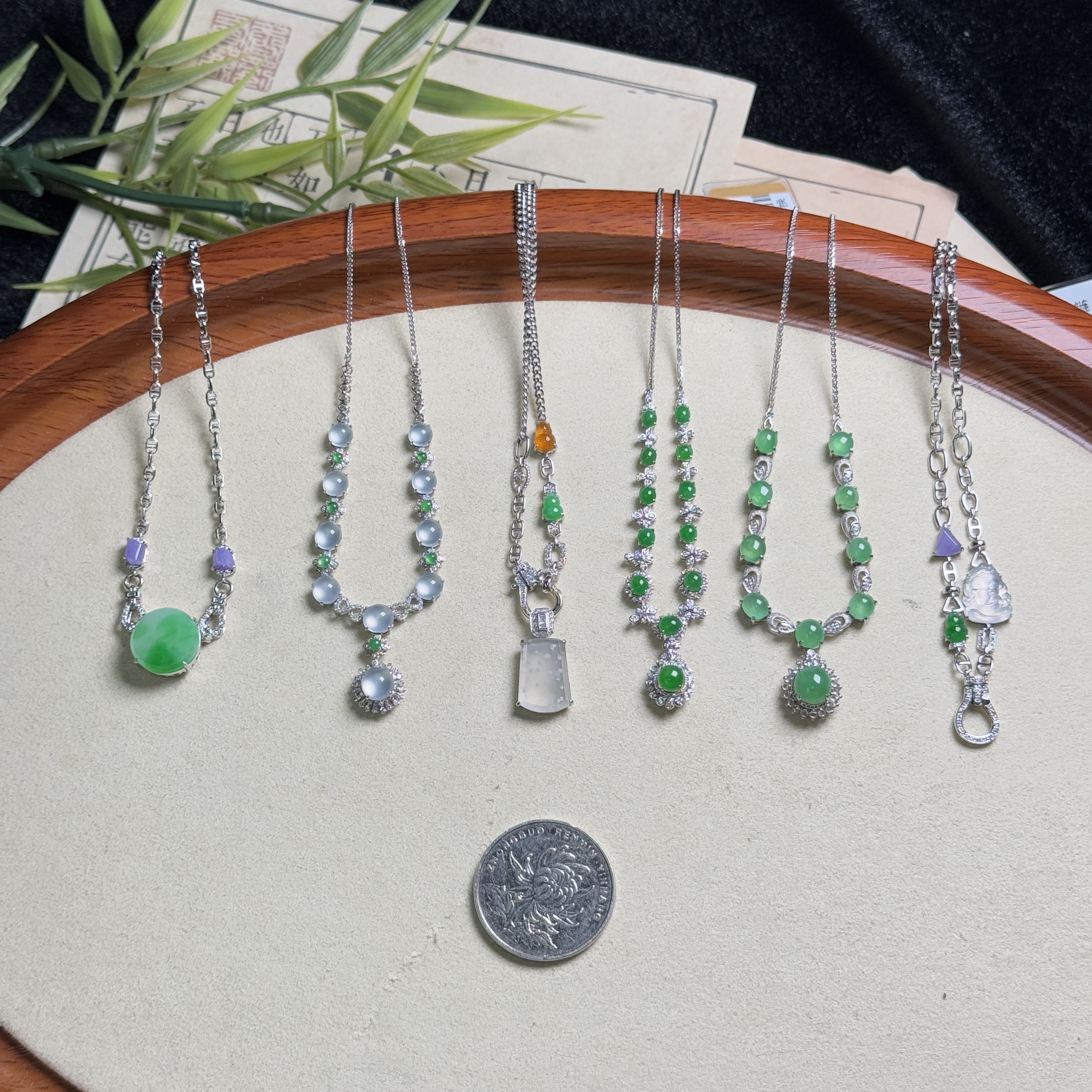 思懿珠宝  18K翡翠项链吊坠-13800-2-ZGM-多样性发一(紫色有色差）