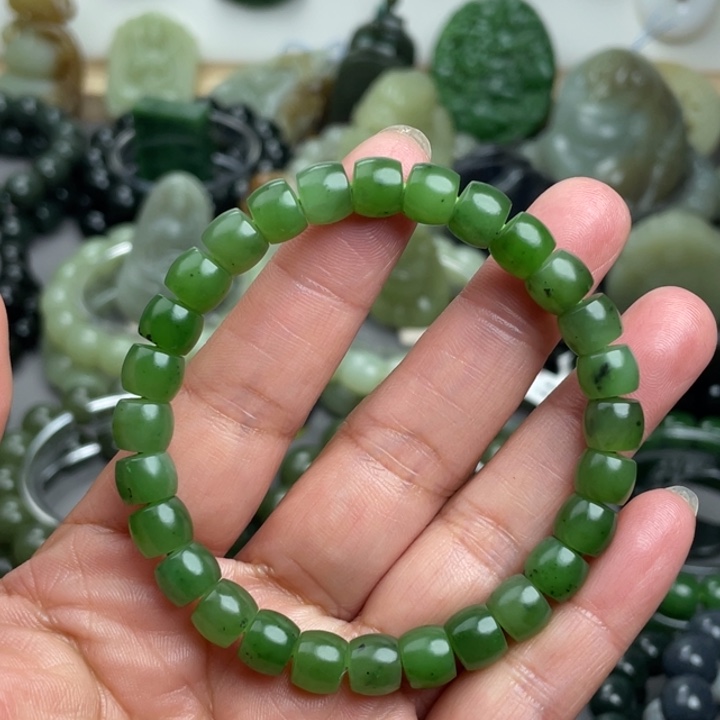 和田玉未镶嵌手串