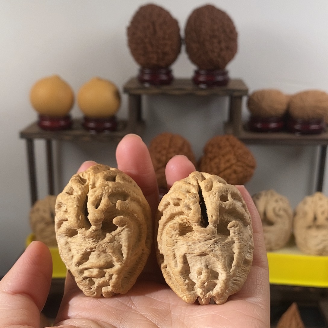 吊坠文玩核桃哼***兽鬼脸41